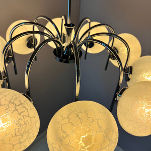 Kronleuchter mit 10 Kugeln von Richard Essig für Hustadt