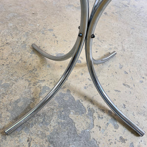Runder Esstisch Glas & Chrom