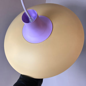 Lamellenlampe neu lackiert lila mint