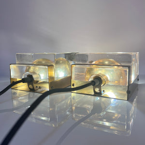 Wandlampe Maritim Typ 15806 Glas Messing von Vitrika