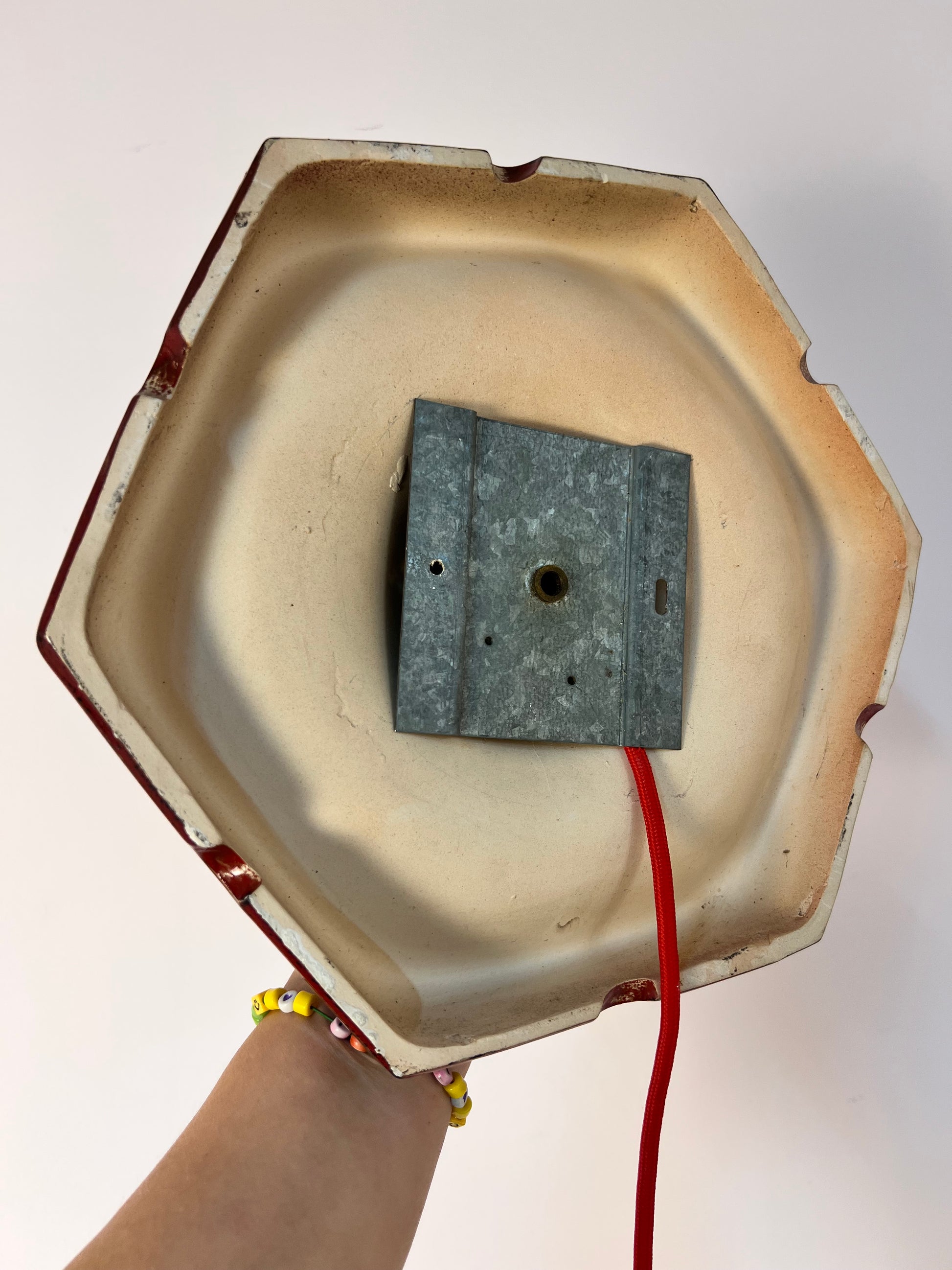 Wandlampe rot Keramik von Hustadt Leuchten