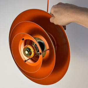 Lamellenlampe gold orange aus Dänemark