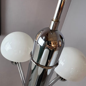 Kronleuchter Chrom Milchglas