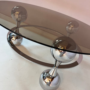 Couchtisch Glas & Chrom