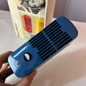 Reisefön HLD 4 blau von Dieter Rams für BRAUN