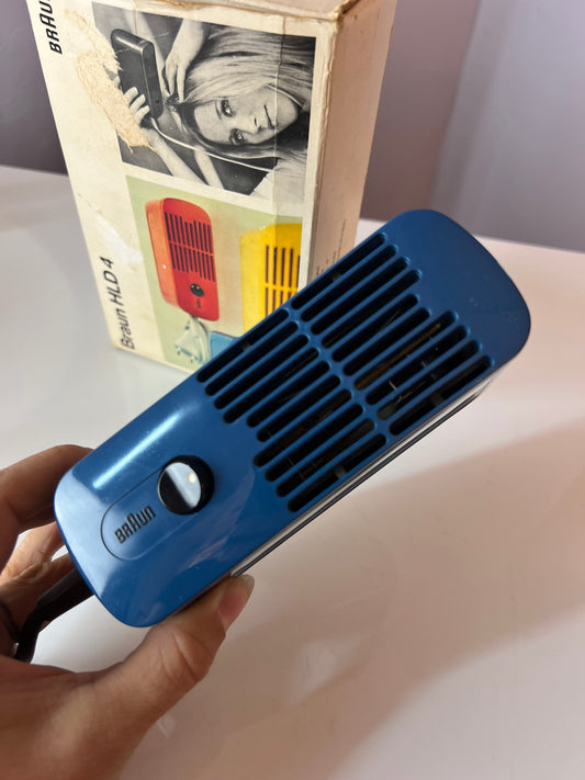 Reisefön HLD 4 blau von Dieter Rams für BRAUN