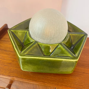 Wandlampe grün Keramik von Honsel