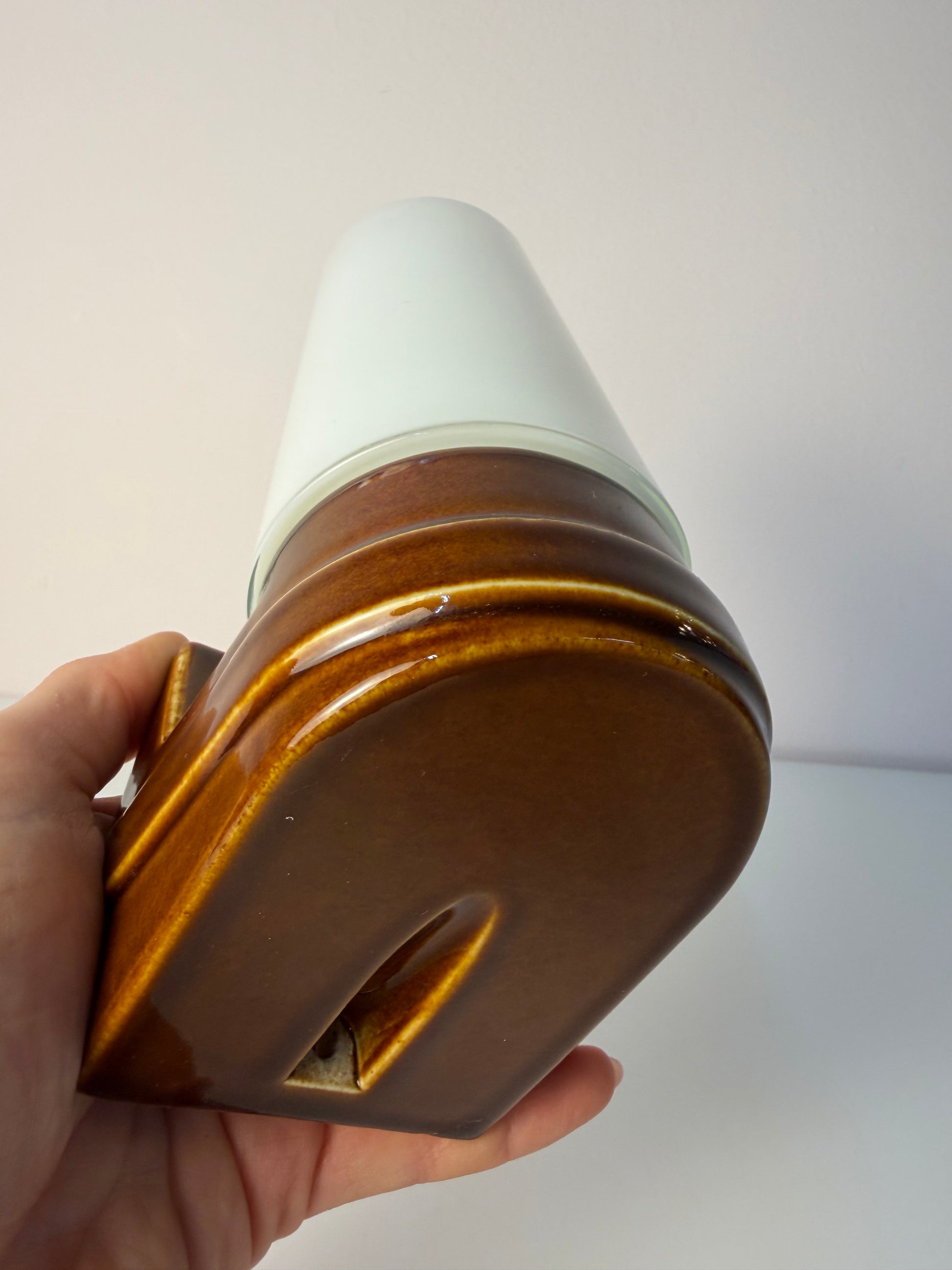 Wandlampe Modell 6080 braun von Sigvard Bernadotte für Ifö
