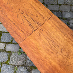 Sideboard Teak mit Flügeltüren & neuen Chromfüßen