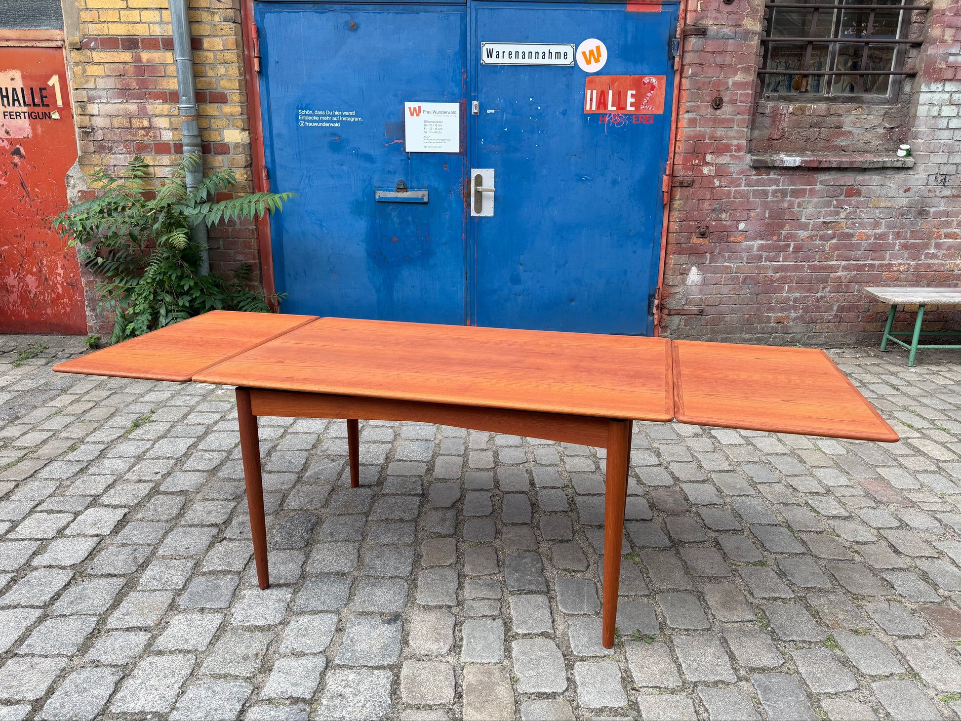 Ausziehbarer Esstisch Teak aus Dänemark