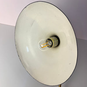 Tischlampe Krähenfuß / Diabolo schwarz weiß von Karl Heinz Kinsky für Cosack