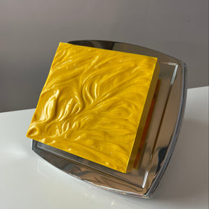 Wandlampe gelb Chrom von Uwe Mersch