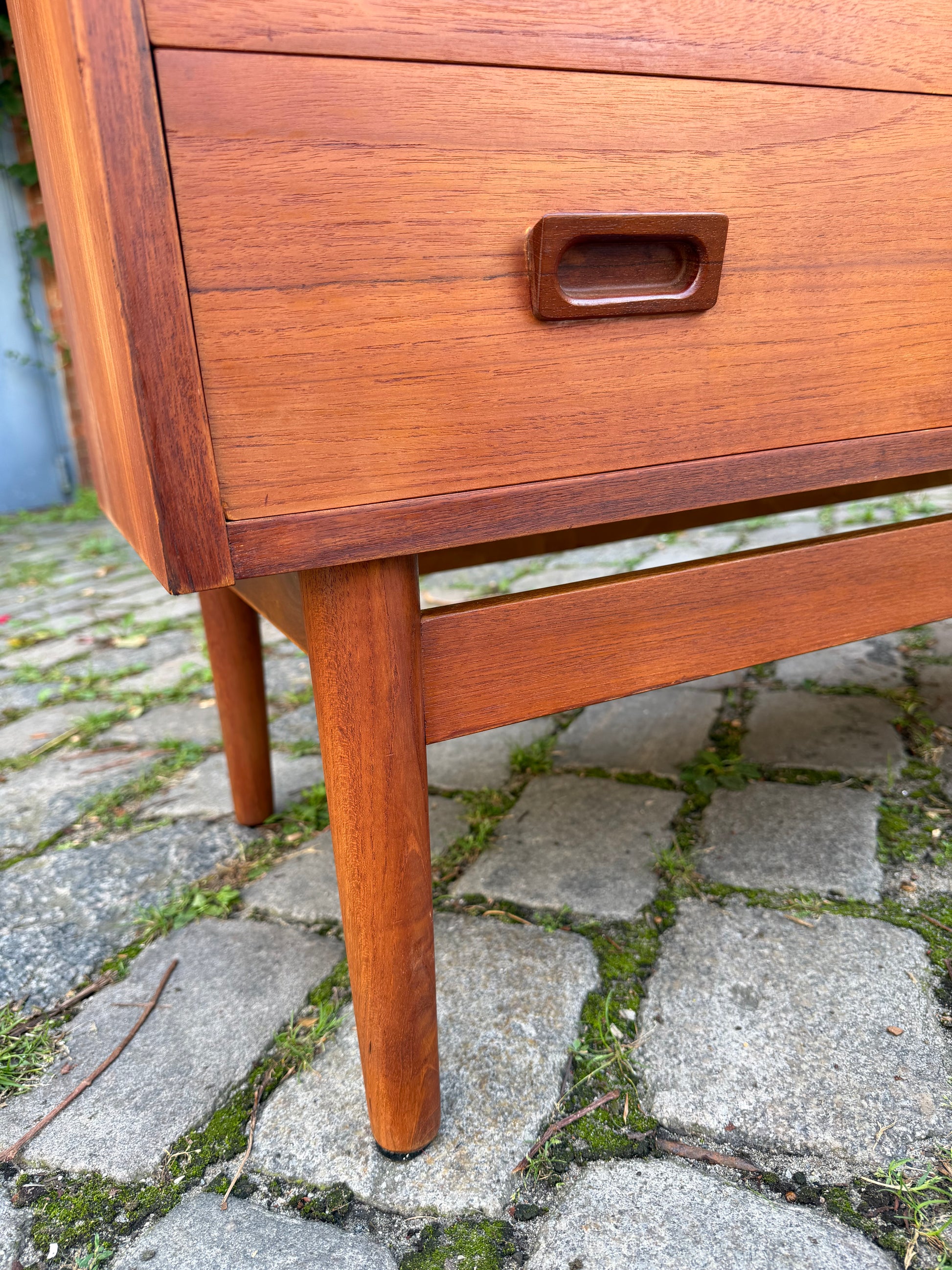 Bücherregal Teak mit Sekretär von Johannes Sorth für Nexø
