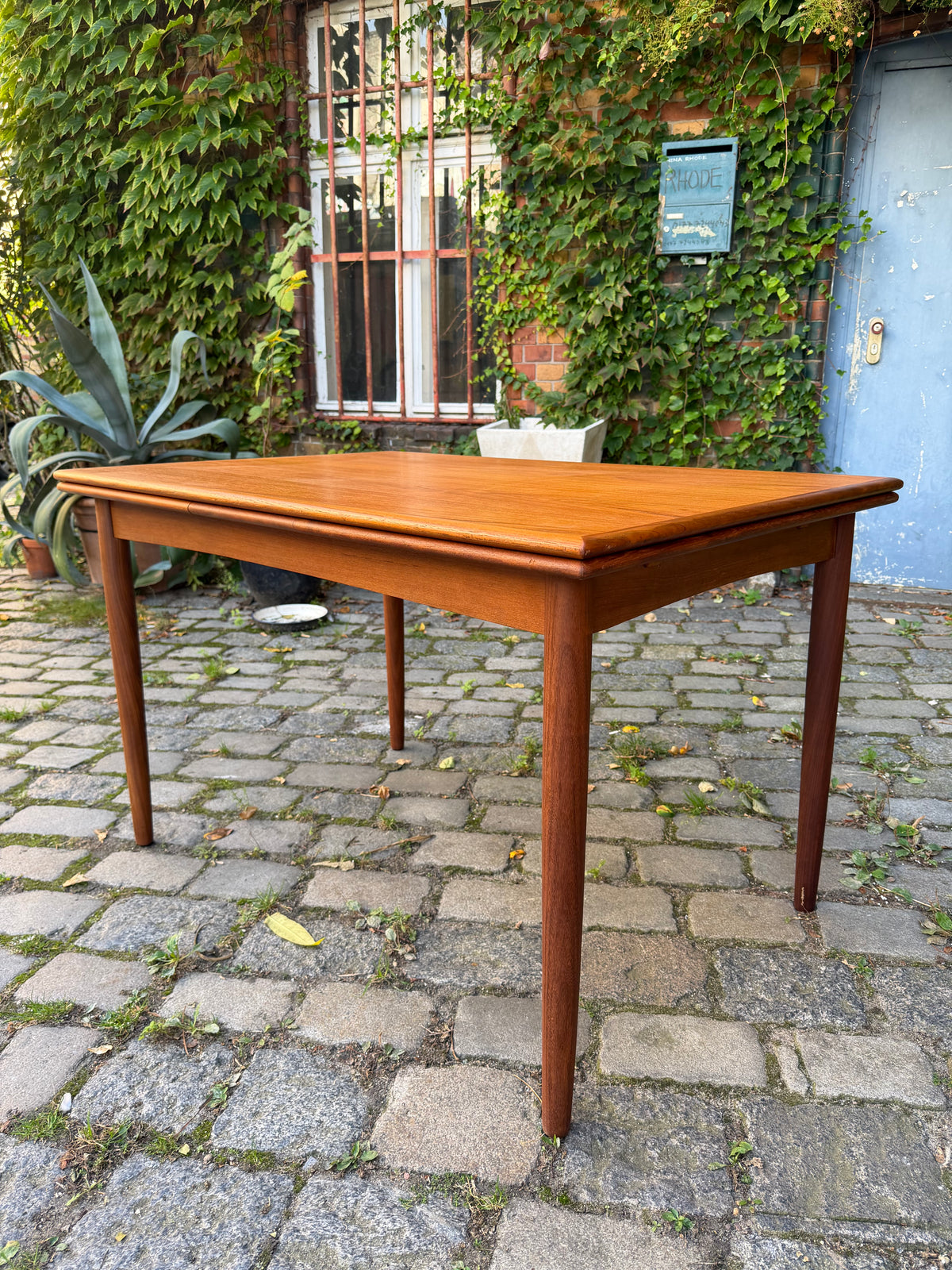 Ausziehbarer Esstisch Teak aus Dänemark