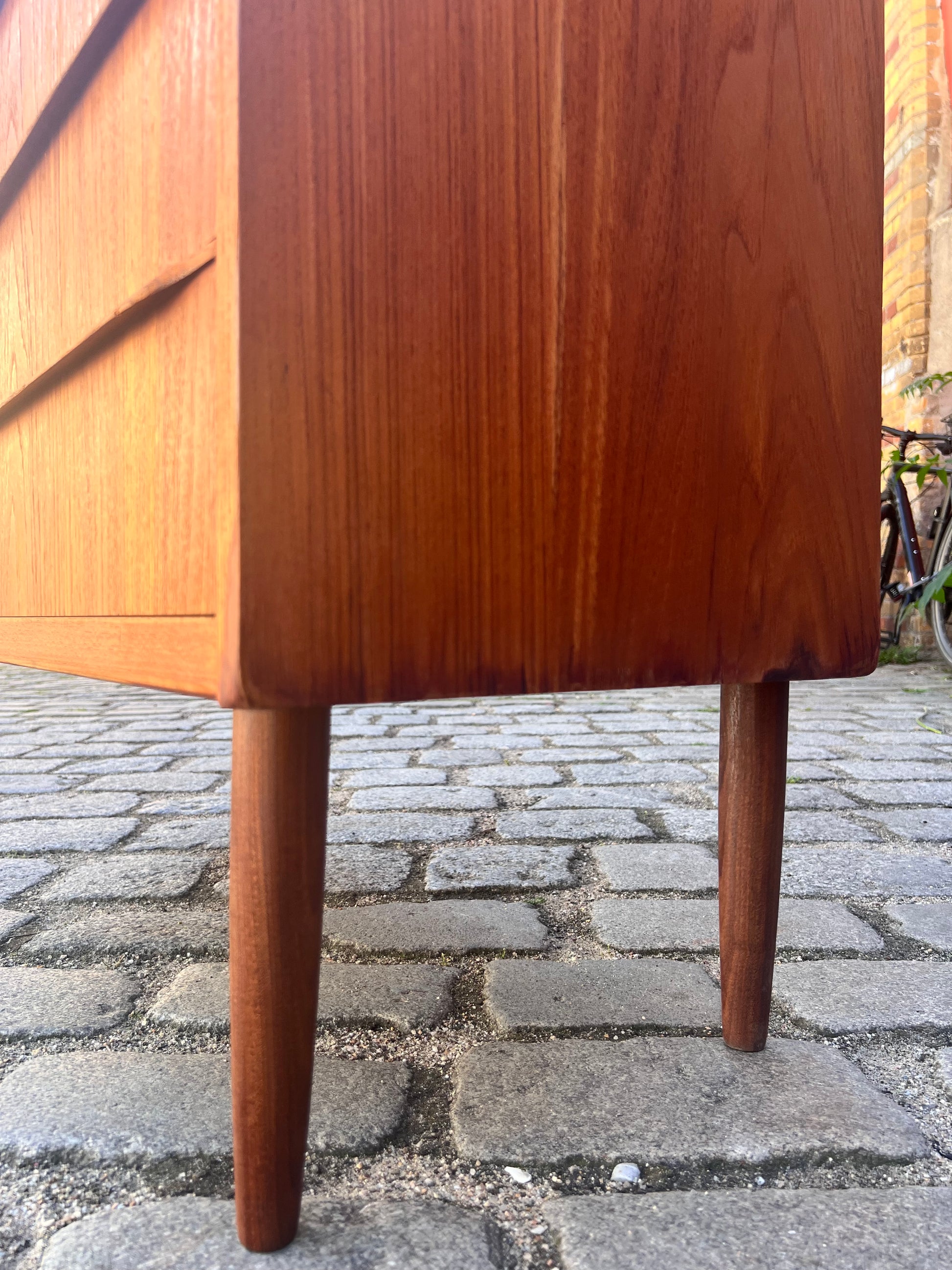 Bücherregal Teak mit Sekretär & Ausziehplatte aus Dänemark