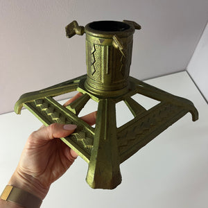 Tannenbaumständer grün Gusseisen