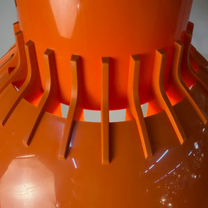 Hängelampe Solar orange Kunststoff von Svend Middelboe für Nordisk Solar
