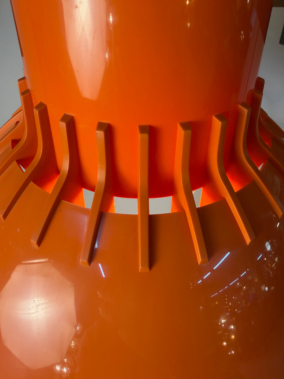 Hängelampe Solar orange Kunststoff von Svend Middelboe für Nordisk Solar