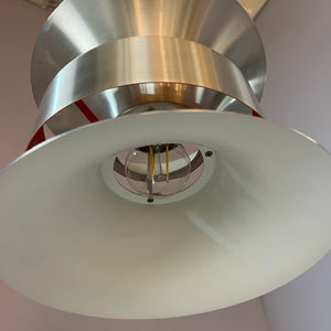 Lamellenlampe Diabolo silber orange von Carl Thore für Granhaga