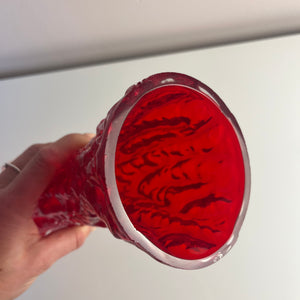 Set: 2 Vasen rot von Kurt Wokan für Ingrid Glas
