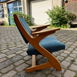 Sessel Z petrol neu gepolstert