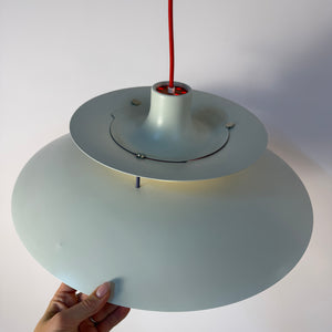 Lamellenlampe PH5 weiß von Poul Henningsen für Louis Poulsen