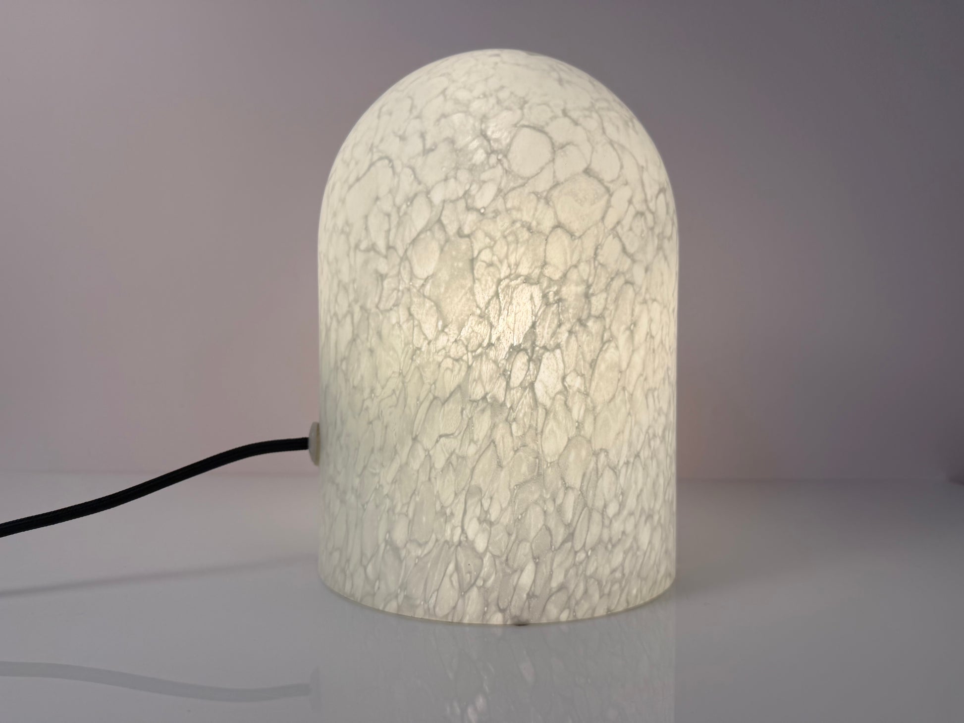 Tischlampe weiß Glas von Peill & Putzler