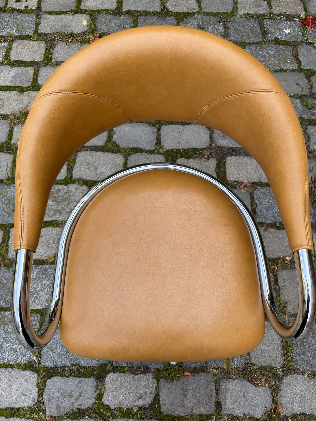 Drehstuhl Chrom Leder von Olymp