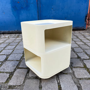 Beistelltisch Componibili weiß von Anna Castell Ferrieri für Kartell