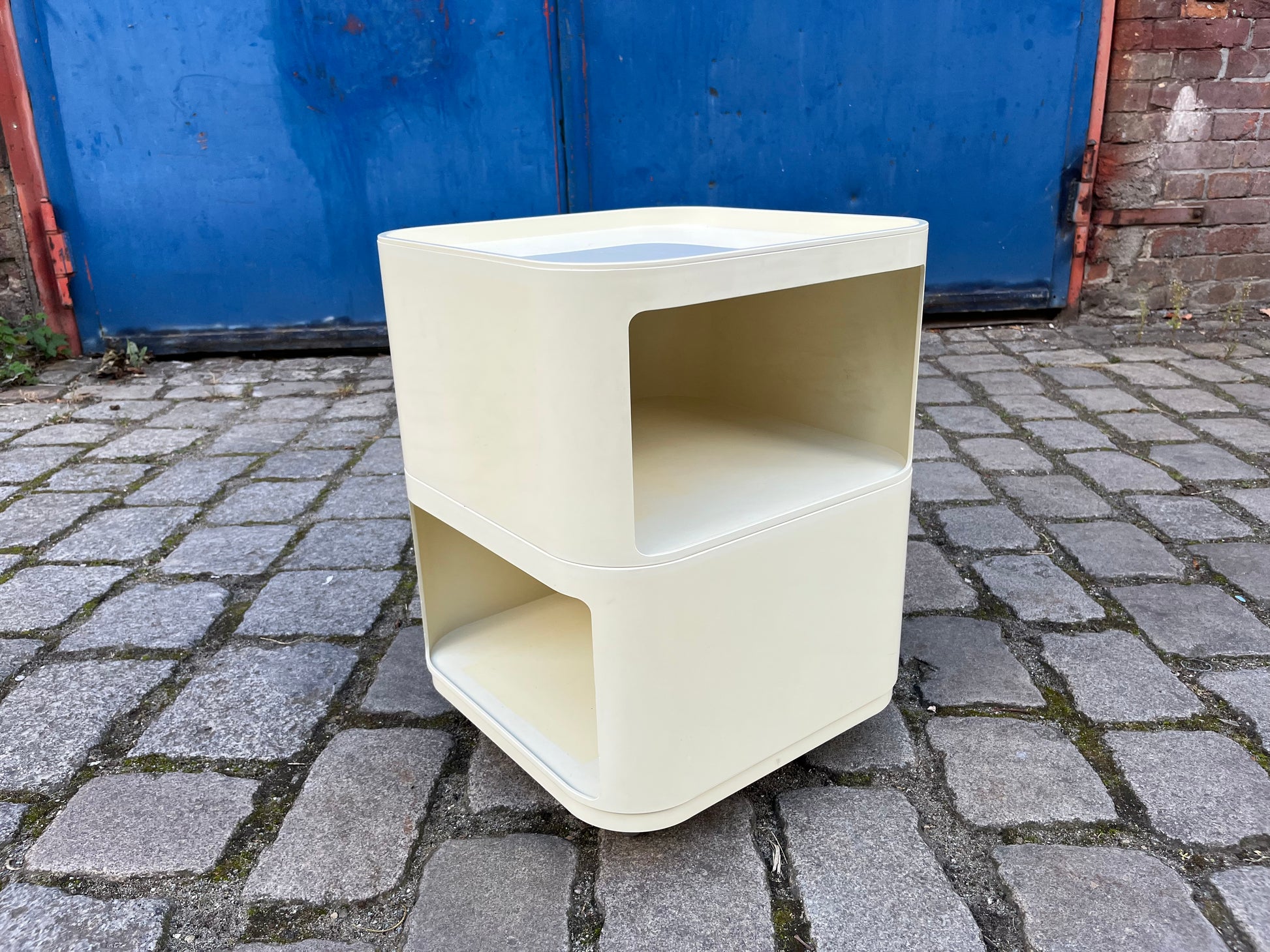 Beistelltisch Componibili weiß von Anna Castell Ferrieri für Kartell
