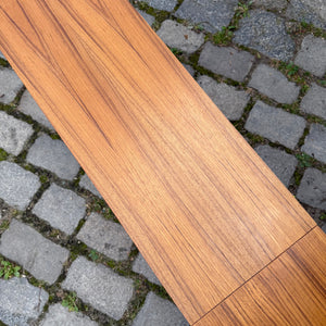 Sideboard Teak mit Vitrine & neuen Chromfüßen