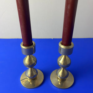 Kerzenständer vergoldet von Hugo Asmussen für Asmussen Design