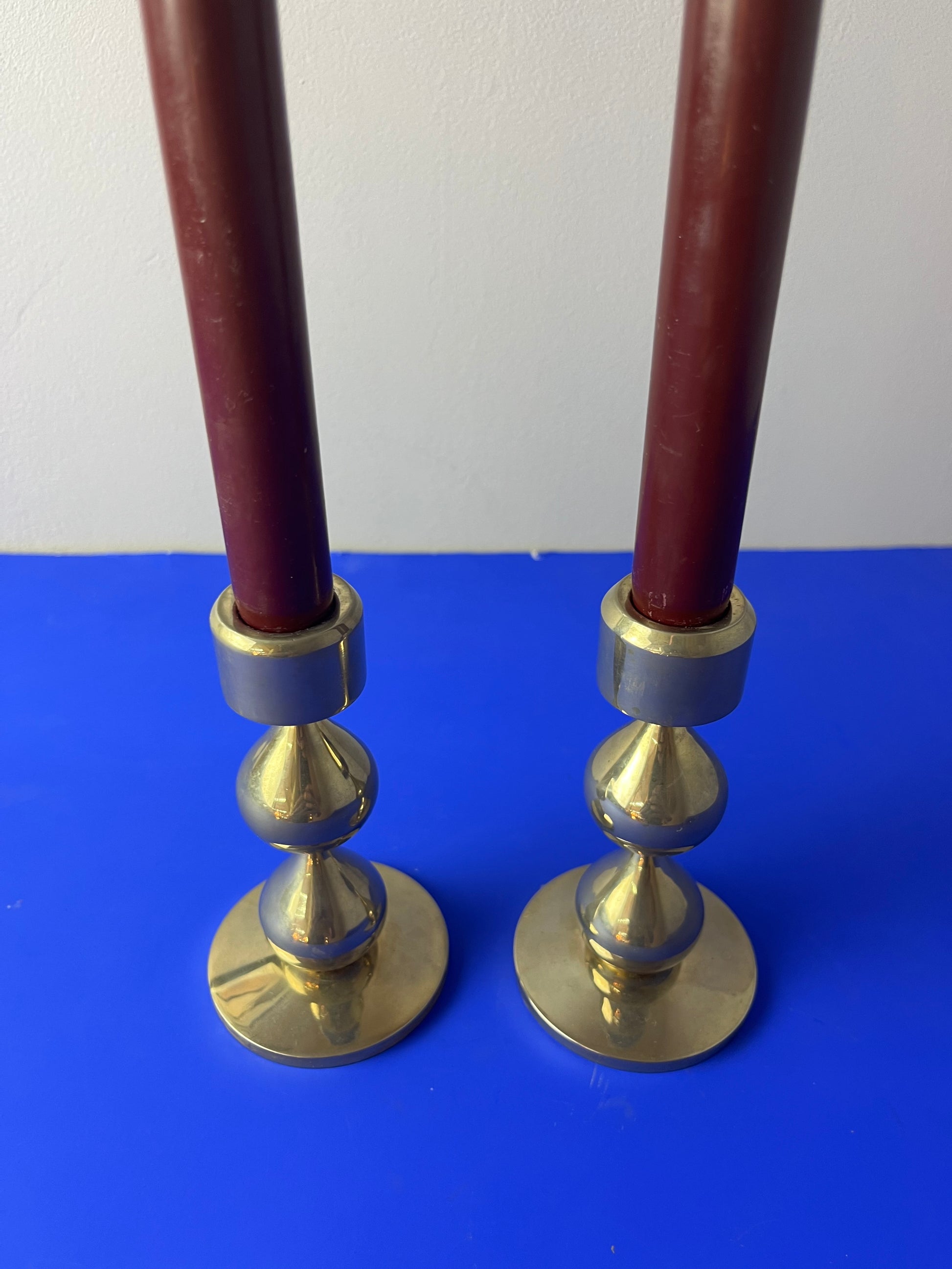 Kerzenständer vergoldet von Hugo Asmussen für Asmussen Design