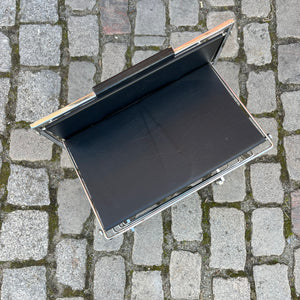 Zeitungsständer schwarz Chrom