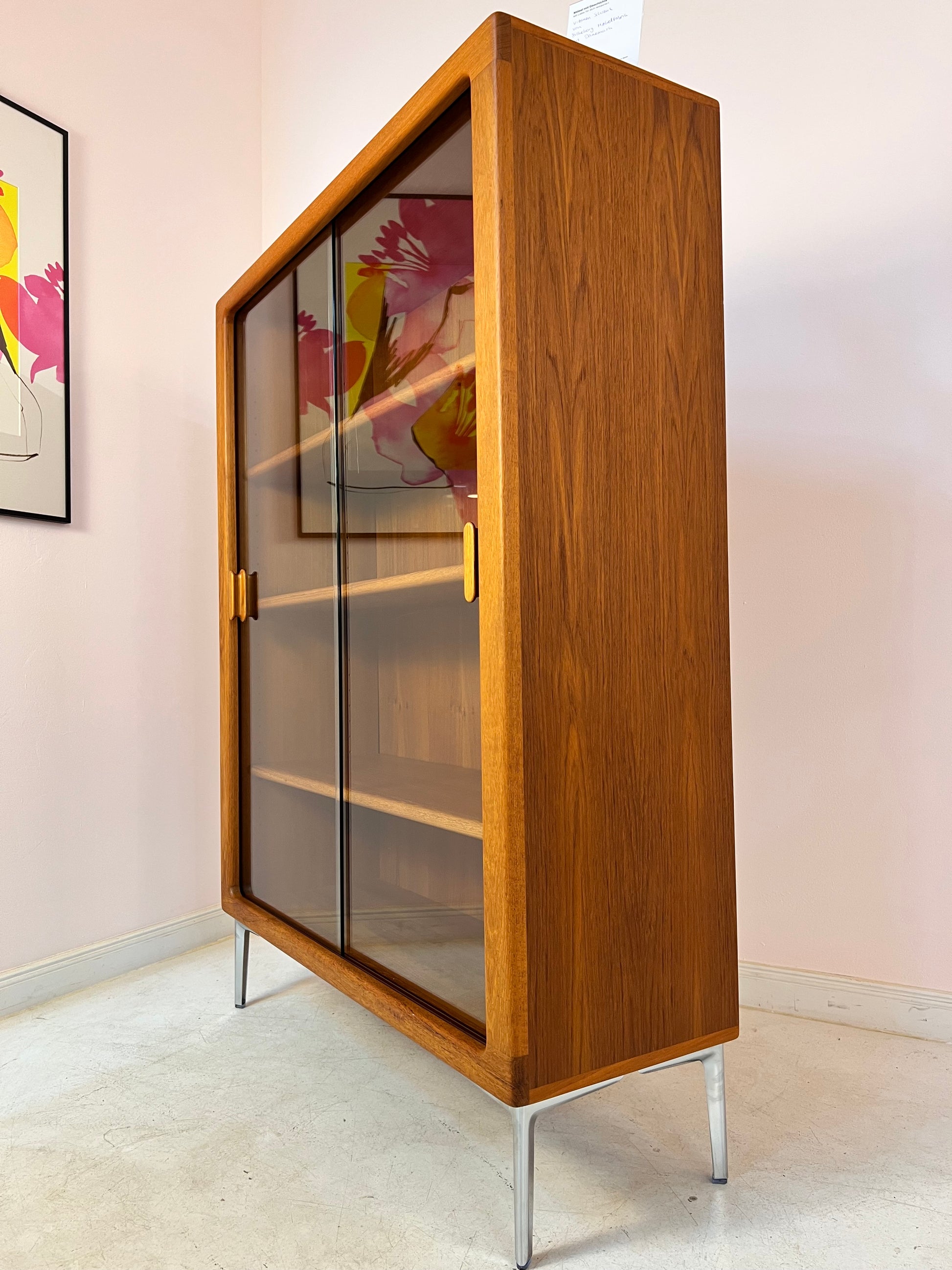 Vitrinenschrank Teak von Silkeborg Møbelfabrik