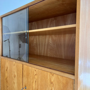 Highboard / Wohnzimmerschrank Typ 602/G Esche von Hellerau aus 1959