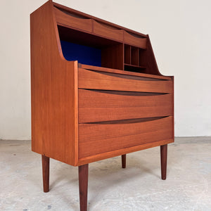 Sekretär Teak mit Schminktisch & Spiegel aus Dänemark