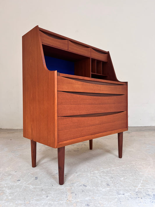 Sekretär Teak mit Schminktisch & Spiegel aus Dänemark