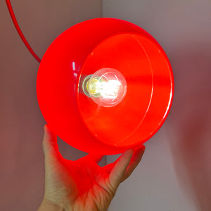 Kugellampe Kunststoff rot
