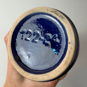 Vase 122-24 blau von VEB Gräfenroda