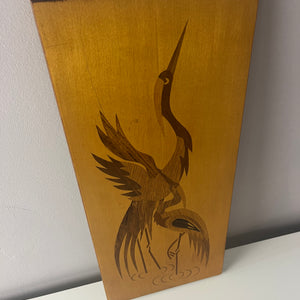 Intarsienbild Kraniche