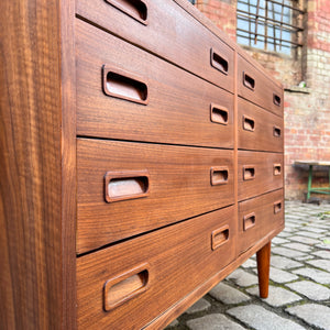 Doppelkommode Nussbaum von Carlo Jensen für Poul Hundevad