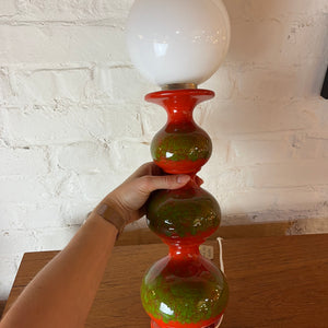 Tischlampe rot grün Bubble Keramik von Kaiser Leuchten