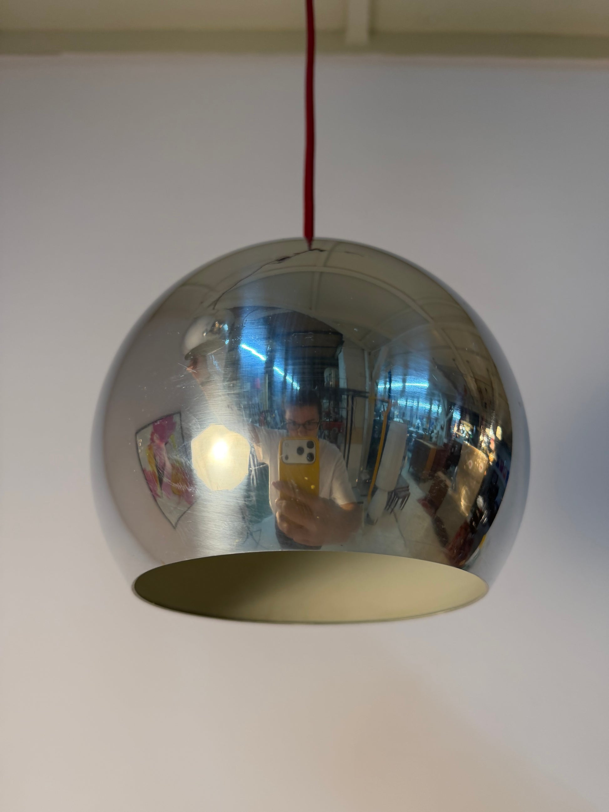 Kugellampe Topan Chrom von Verner Panton