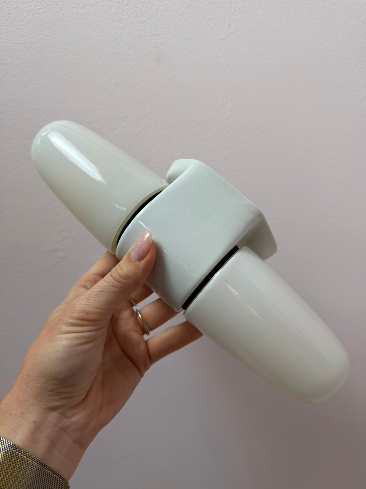 Wandlampe Modell 6068 weiß von Wilhelm Wagenfeld für Lindner