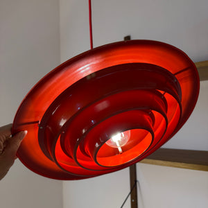 Lamellenlampe rot aus Dänemark