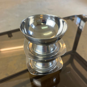 Set: 2x Eisschale mit Untersetzer Cromargan von WMF