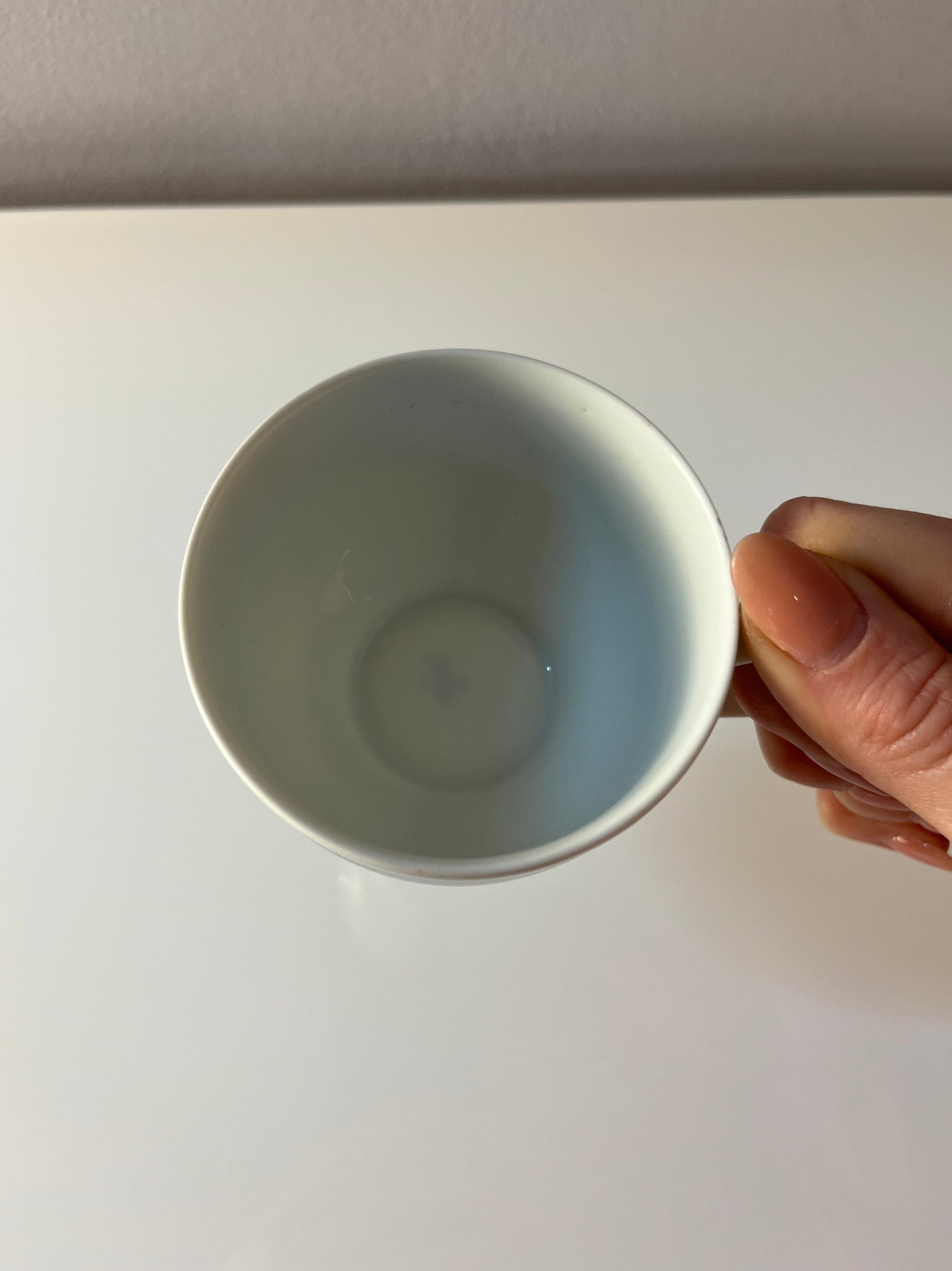 Set: 6x Tasse Form F Pop Art blau weiß von Fürstenberg