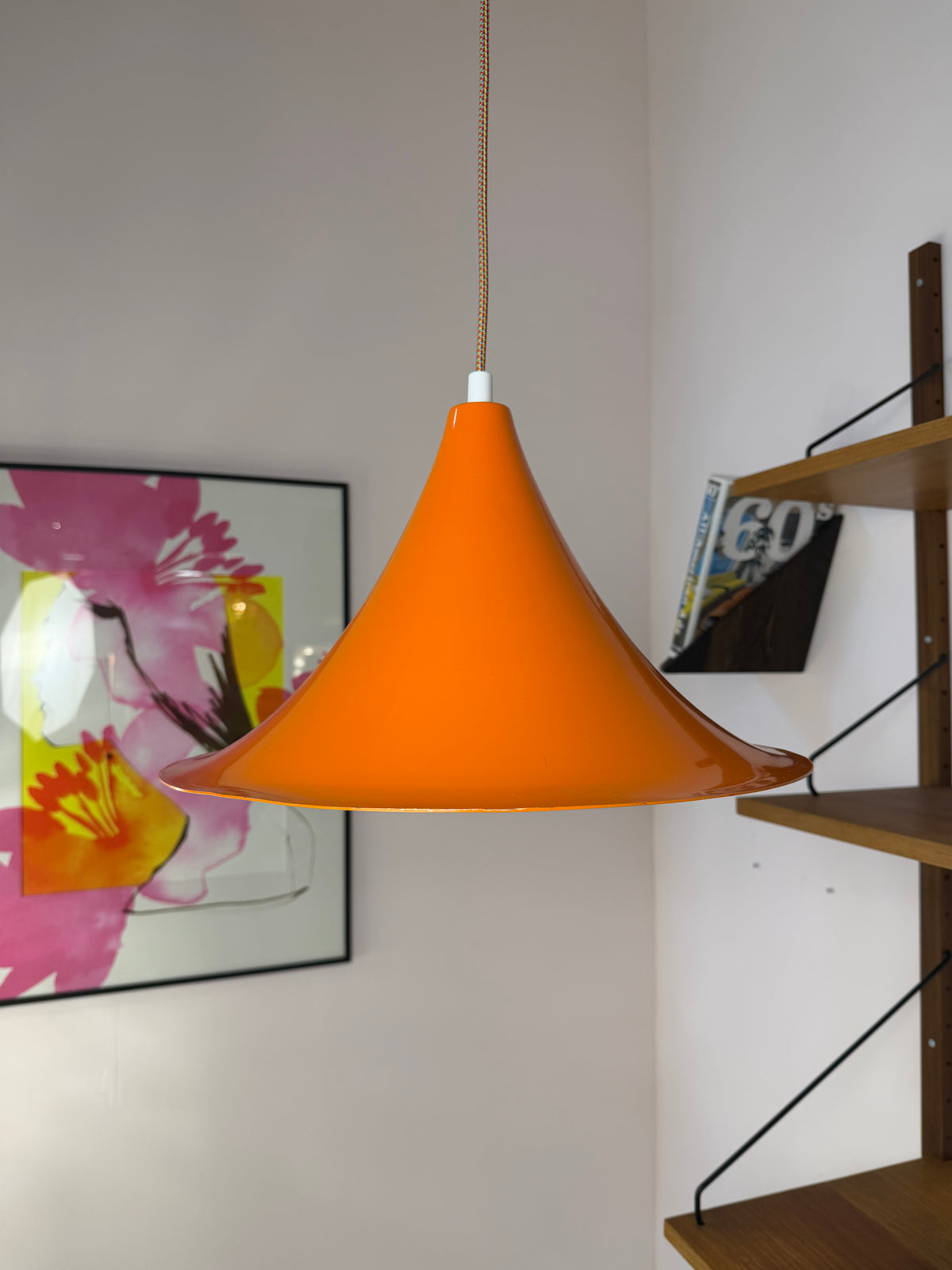 Trompetenlampe orange aus Dänemark