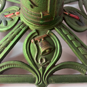 Tannenbaumständer grün Gusseisen